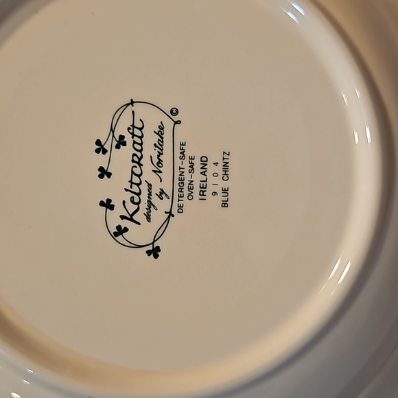 NEW Noritake Blue Chintz 9104 Round Vegetable Serving Bowl - Picture 4 of 8